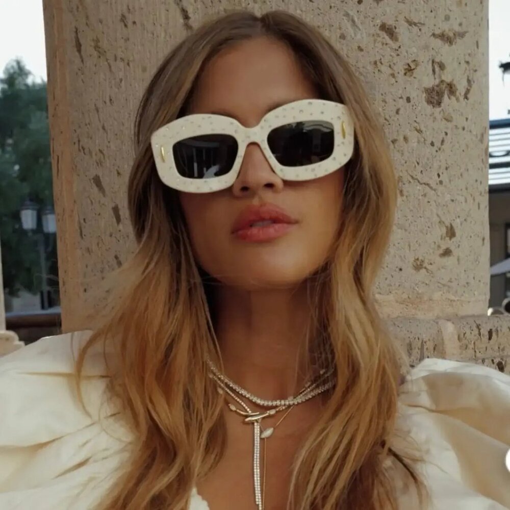 NEW LOEWE SUNGLASSES LW4114IS 25E IVORY WOMEN EYEWEAR
